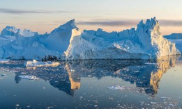 Icebergs near Ilulissat, Greenland.