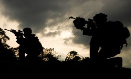 U.S. Soldiers assigned to Charlie Company, 1st Battalion, 21st Infantry Regiment participate in a blank-fire rehearsal.