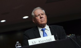 Frank Kendall appears for his confirmation hearing to be Air Force secretary before the Senate Armed Services Committee on Tuesday, May 25.