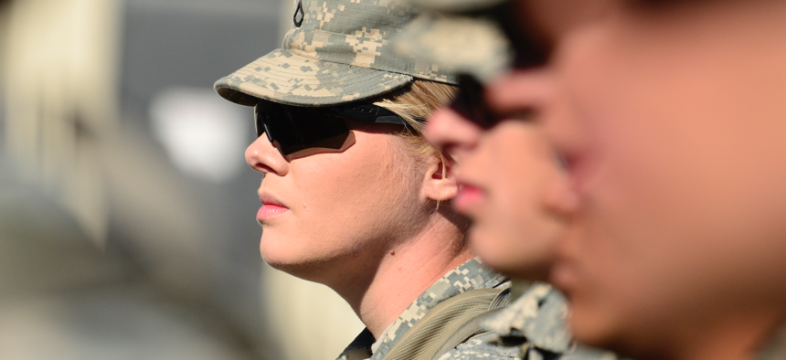 Pfc. Katherine Beatty at Fort Sill, Okla. on Feb. 24, 2016.
