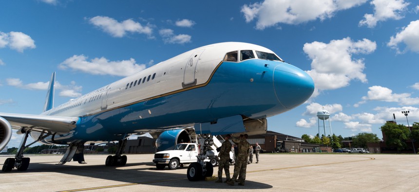 A U.S. Air Force C-32A from the 89th Airlift Wing on July 23, 2019.