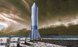 Illustration of Rocket Cargo concept.