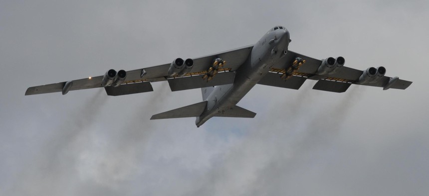 A B-52 from Tinker Air Force Base in 2014.