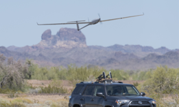 The K1000 ULE drone conducting flight tests from Kraus Hamdani Aerospace,