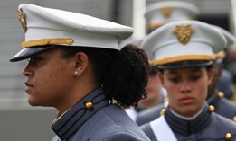 West Point graduates arrive for the 2021 West Point Commencement Ceremony in Michie Stadium on May 22, 2021 in West Point, New York.