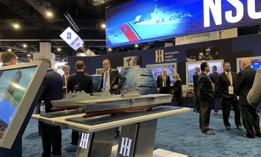 Masks were a rarity at the 2021 Sea Air Space convention, held Aug. 1-4 just outside Washington, D.C.