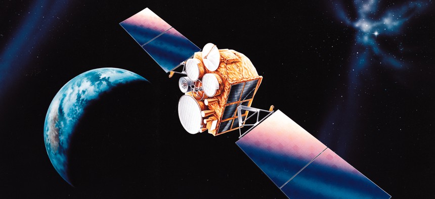 A Defense Satellite Communication System satellite.
