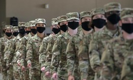 Airmen graduate from U.S. Air Force basic training, May 14, 2020, at Joint Base San Antonio-Lackland, Texas. 