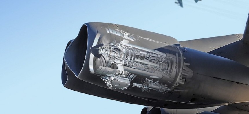 Rolls-Royce won the Air Force's B-52 Commercial Engine Replacement Program contract with its F130 engine.