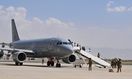 Paratroopers assigned to the 1st Brigade Combat Team, 82nd Airborne Division, based out of Fort Bragg, N.C., facilitate the safe evacuation of U.S. citizens, Special Immigrant Visa applicants, and other at-risk Afghans out of Afghanistan as quickly and safely as possible from Hamid Karzai International Airport in Kabul, Aug 22.