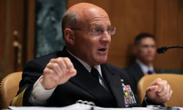 Chief of Naval Operations Admiral Michael Gilday testifies before the Senate Appropriations Committee on Capitol Hill on June 24, 2021.