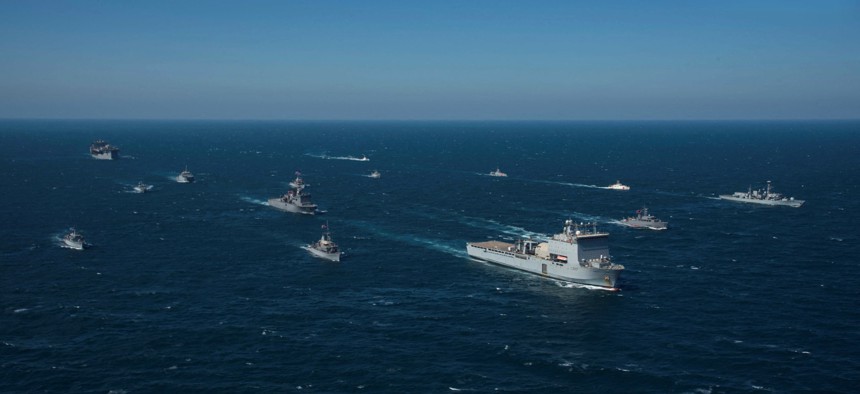 In a first, Israeli vessels participated along with dozens of other navies in the U.S.-led International Maritime Exercise (IMX) 2022.