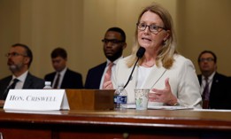 Federal Emergency Management Agency Administrator Deanne Criswell testifies before the House Homeland Security Emergency Preparedness, Response and Recovery Subcommittee on Tuesday. 