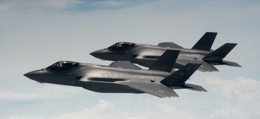 F-35s from Eielson Air Force Base, Alaska, fly with Republic of Korea Air Force F-35s over the Yellow Sea in July. On Wednesday, the Czech Republic announced it plans to buy 24 of the stealth fighter jets as part of a vast effort to modernize its forces and get its aircraft and weapons on NATO standards in wake of Russia's invasion of Ukraine.