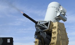 Bravo Battery, 2nd Bn, 44th Air Defense Artillery Regiment, boresights a Counter Rocket, Artillery and Mortar (C-RAM) weapon as part of their normally scheduled system check at Bagram Airfield, Afghanistan