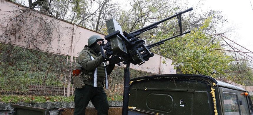 Ukrainian National Guardsmen developed an anti-drone machine gun in Mykolaiv.
