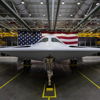 PALMDALE, California—The U.S. Air Force has at last pulled the veil from its new B-21 stealth bomber, which contractor Northrop Grumman has been bui