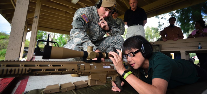 The new Office of Strategic Capital is under Defense Undersecretary (Research and Enginering) Heidi Shyu, who in 2014 tried out a sniper rifle at MacDill Air Force Base, Florida.