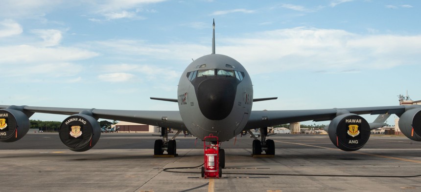 Just how old are the Air Force's KC-135 Stratotankers? The last one was delivered in 1965. Two years later, this particular KC-135 won the Mackay Trophy for the most meritorious flight of the year.
