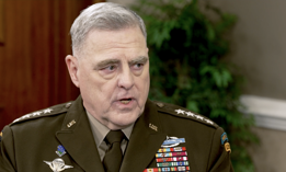 Gen. Mark Milley, chairman of the Joint Chiefs of Staff, speaks during a March 31, 2023, interview with Defense One's Kevin Baron.