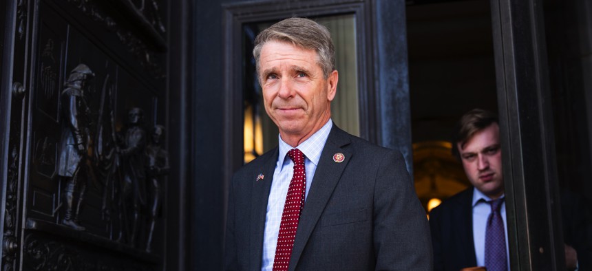 Rep. Rob Wittman, R-Va., leaves the U.S. Capitol on March 30, 2023. 