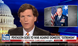 A screenshot from Tucker Carlson's show of June 17, 2021.