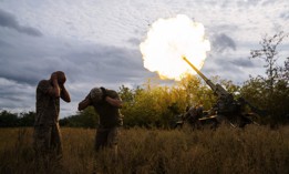 China's interest in 203mm artillery may have been piqued by its use in the Ukraine war, like this Ukrainian 2s7 Pion self-propelled cannon fired on September 15, 2022, on the country's southern front line.