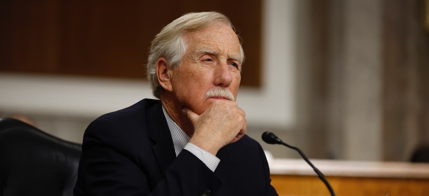 Sen. Angus King (I-Maine) co-authored a letter Thursday to President Joe Biden expressing concern over the lack of a Senate nominee for  national cyber director.