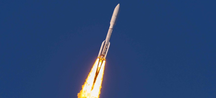An Atlas V rocket launches at Cape Canaveral Space Force Station, Fla., March 1, 2022.