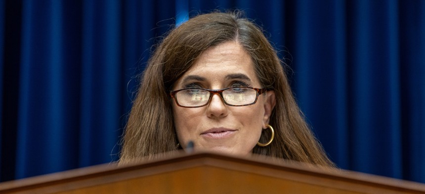 House Cybersecurity, Information Technology and Government Innovation Subcommittee Chairwoman Nancy Mace, R-S.C., wants to know why defense officials canceled a $374 million IT modernization contract.