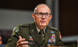 Army Vice Chief of Staff Gen. Randy George answers questions from members of the Senate Armed Services Committee during his confirmation hearing, July 12, 2023. 