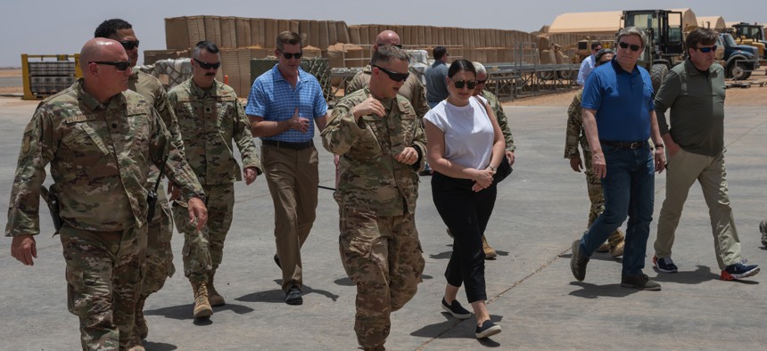 A U.S. congressional delegation visited Air Base 201 in Niger on May 4, 2023. 