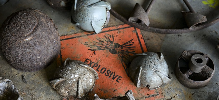 Russian-made cluster munitions.
