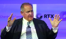 Gregory Hayes, Chairman and CEO of RTX, speaks at the U.S. Chamber of Commerce's Global Aerospace Summit on September 12, 2023 in Washington, DC. 
