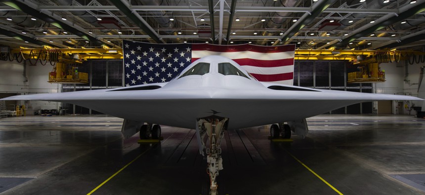 The B-21 Raider was unveiled to the public at a ceremony December 2, 2022, in Palmdale, Calif.