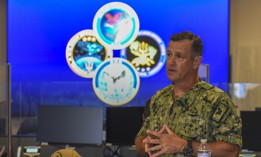 Vice Adm. Craig Clapperton, commander of U.S. Fleet Cyber Command/U.S. 10th Fleet in 2022.