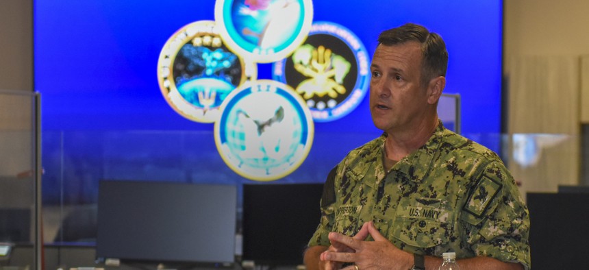 Vice Adm. Craig Clapperton, commander of U.S. Fleet Cyber Command/U.S. 10th Fleet in 2022.