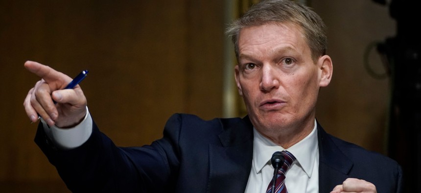 Cybersecurity executive Kevin Mandia, shown here at a Senate hearing in 2021, says that victims of a recent China-backed hacking campaign might not know they've been infiltrated.