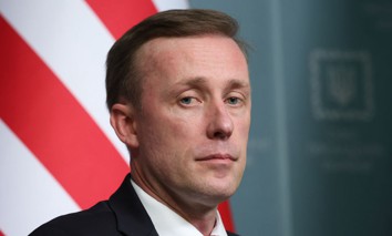  U.S. National Security Advisor Jake Sullivan during a joint press conference with Andrii Yermak, Head of the Office of the President of Ukraine, on March 20, 2024 in Kyiv, Ukraine. 