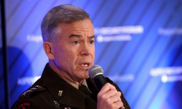 DECEMBER 07: Commander of the U.S. Special Operations Command Army General Bryan Fenton speaks at the Aspen Security Forum on December 07, 2023 in Washington, DC. Fenton spoke on national security threats in the post cold war world