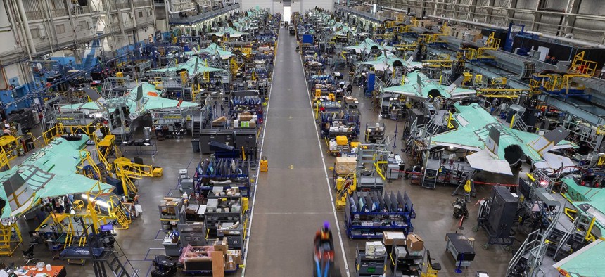 Lockheed Martin assembles F-35s at its plant in Fort Worth, Texas.