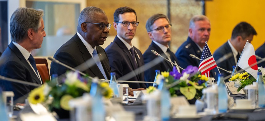 Secretary of Defense Lloyd J. Austin III and Secretary of State Antony J. Blinken meet with Japanese Defense Minister Kihara Minoru and Foreign Minister Kamikawa Yoko for a U.S.-Japan Security Consultative Committee meeting in Tokyo, Japan, July 28, 2024.