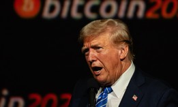 GOP presidential candidate Donald Trump speaks at the Bitcoin 2024 conference in Nashville, Tennessee, on July 27, 2024.