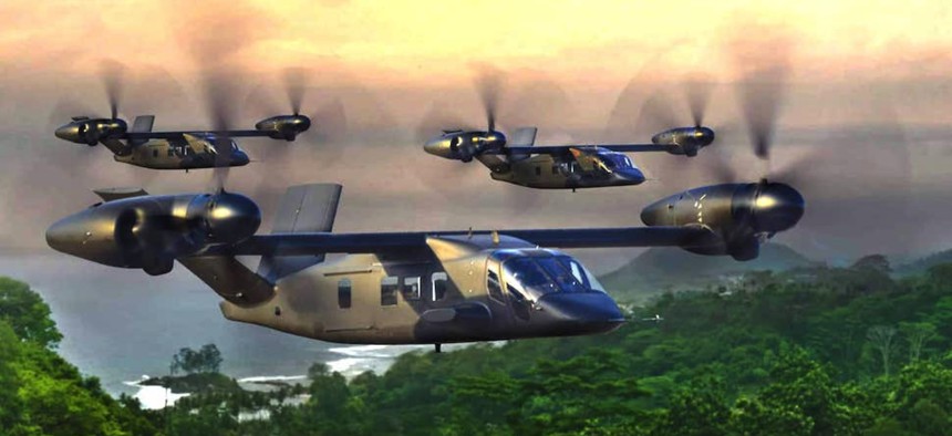 Artist's concept of the V-280 Valor, Bell Textron's FLRAA tiltrotor