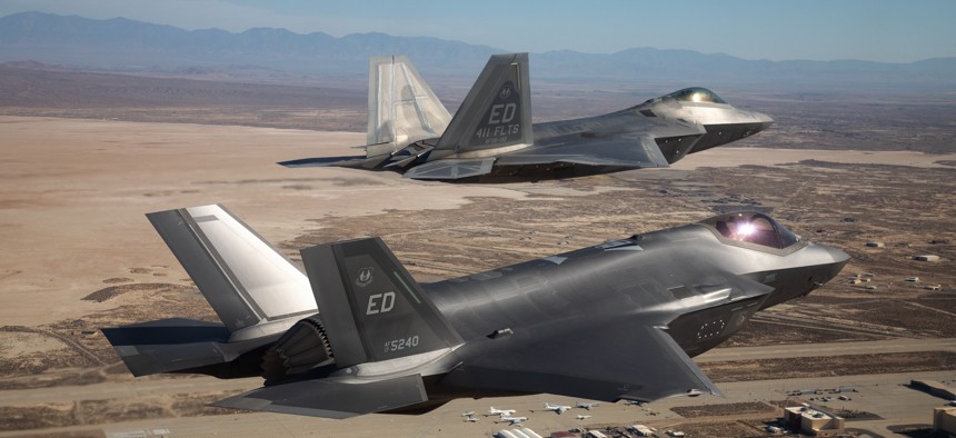 The USAF's NGAD program aims to produce a 6th-generation air-dominance aicraft to join the F-22 Raptor and F-35 Lightning II.