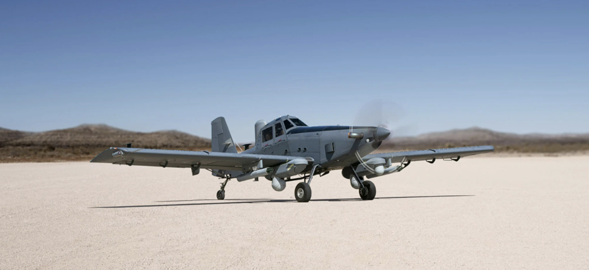 The OA-1k sky warden light attack aircraft from L3Harris