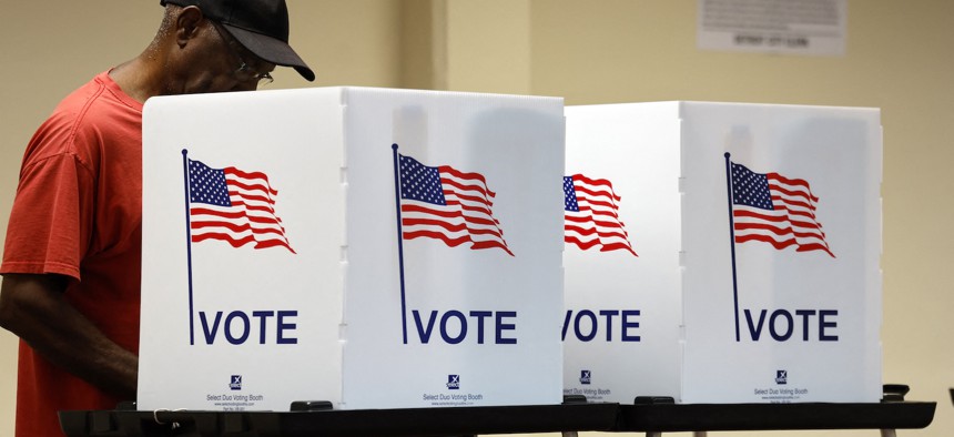 Early voting in Detroit, Michigan.