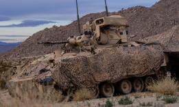 An M2A3 Bradley Fighting Vehicle at the National Training Center, Fort Irwin, California, Feb. 6, 2024. The Army hopes to replace the Bradley with the XM-30. 