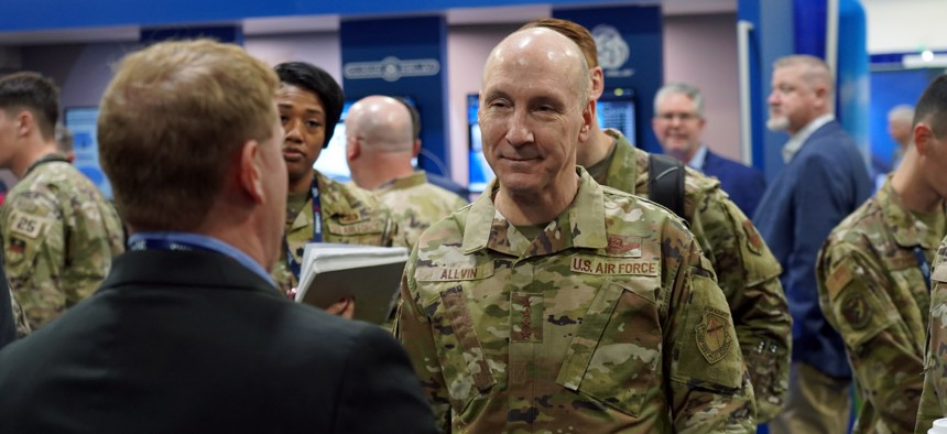 Gen. David Allvin, chief of staff of the Air Force, at the AFA Warfare Symposium in Aurora, Colorado, Feb. 13, 2024. 