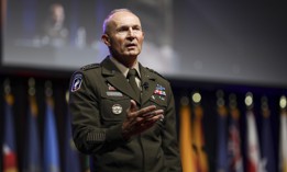 Army Chief Gen. Randy George at the 146th National Guard Association of the United States General Conference, Detroit, Michigan, Aug. 24, 2024.